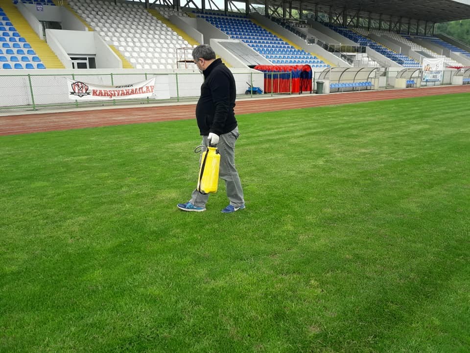 Devrek sahası ilaçlandı 