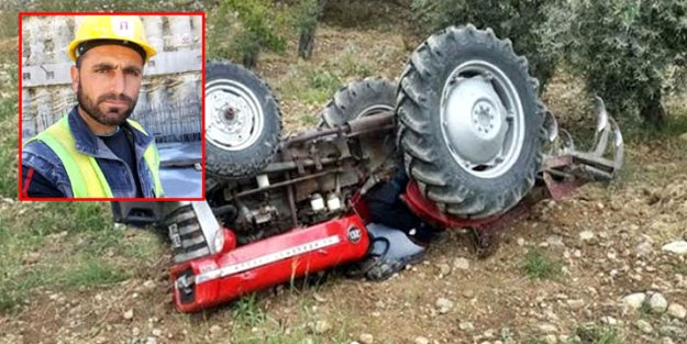 Devrilen traktördeki tüfek ateş aldı! Feci ölüm