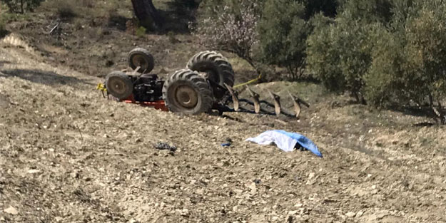 Devrilen traktörün altında kalan sürücü kurtarılamadı