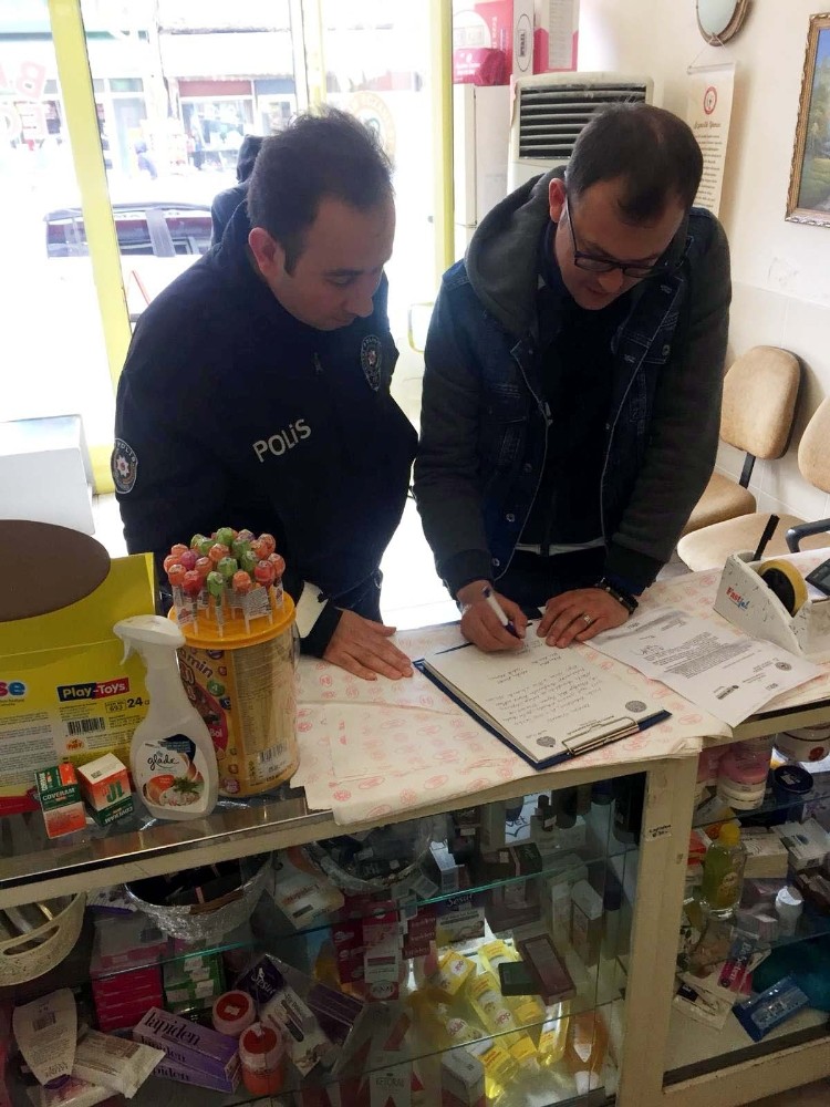 Dezenfektan, maske ve kolonya satışı yapan iş yerleri denetlendi 