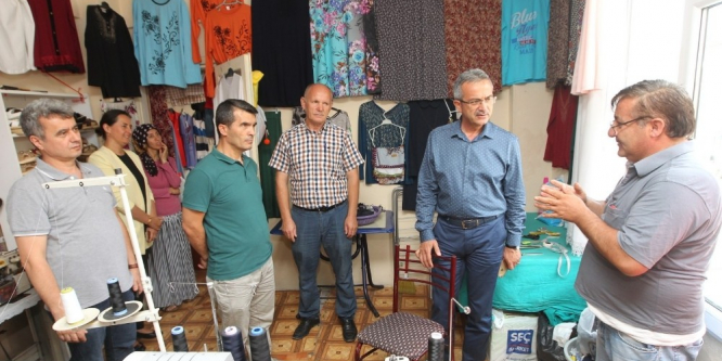 Başkan Köşker esnaf ziyaretlerini sürdürüyor