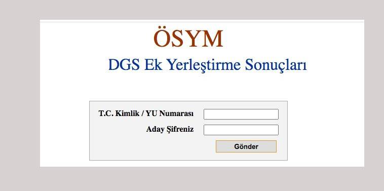 DGS ek yerleştirme sonuçları ne zaman açıklanacak? 2021 DGS ek tercih sonuç sorgulama ekranı