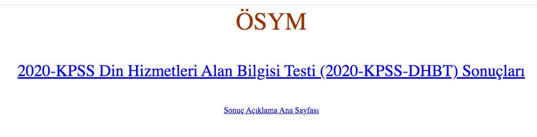 DHBT sonuçları açıklandı mı? ÖSYM 11 Nisan DHBT sonuçları sorgulama ekranı