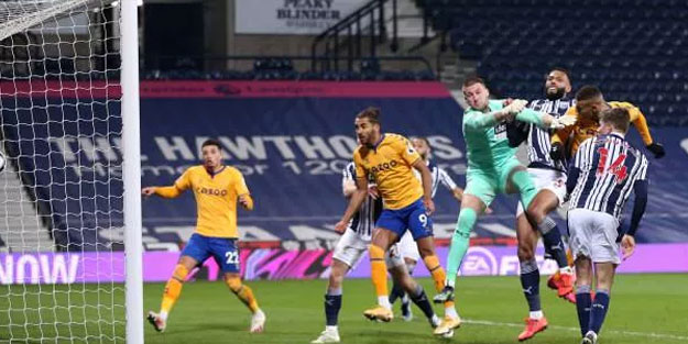 Diagne ve Okay'lı WBA, Everton'a yenildi