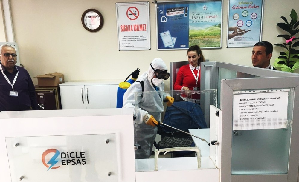 Dicle Elektrik’ten Korona virüs tedbirleri 