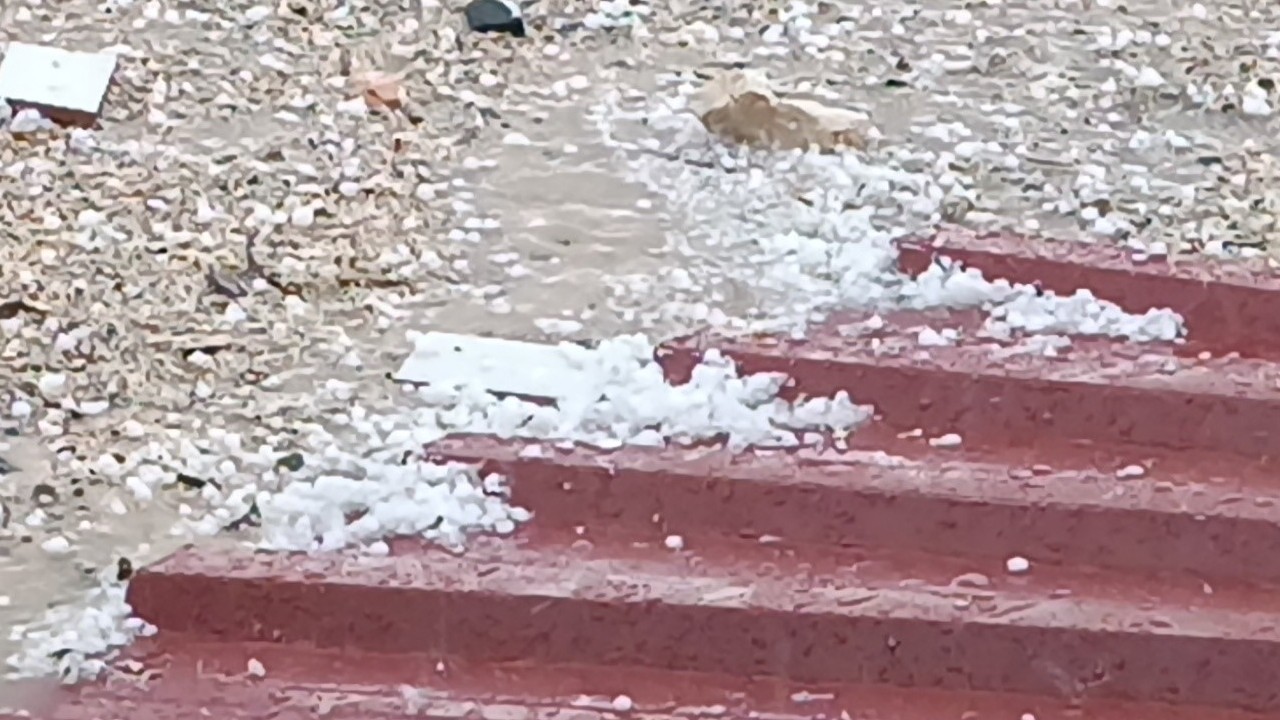 Dicle’de dolu yağışı tarım alanlarına zarar verdi