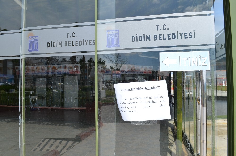 Didim’de işletmelerden koronavirüsü tedbiri 