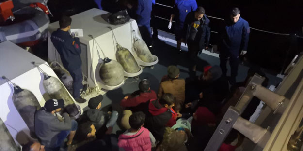 Didim'de yurt dışına kaçmaya çalışan 120 düzensiz göçmen yakalandı