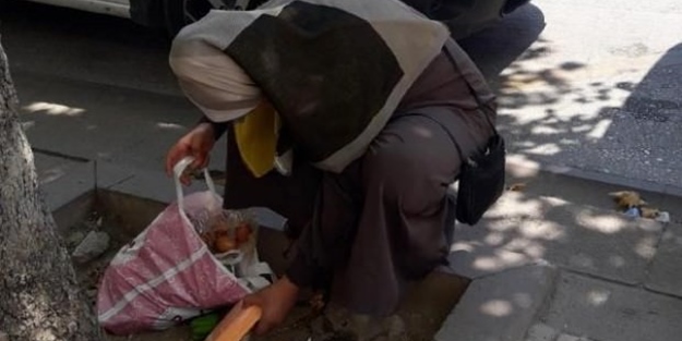 Dilenci kadınların kırık yumurta tezgahı!