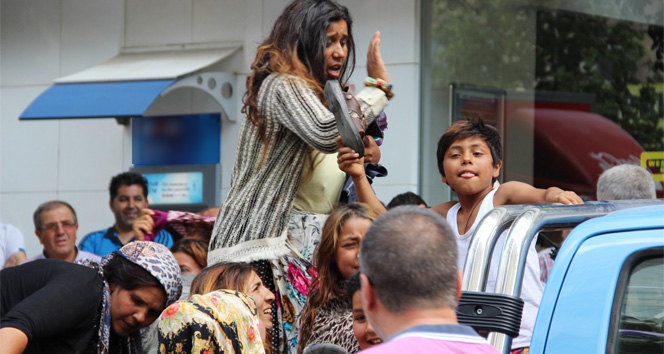 Dilenciler ortalığı birbirine kattı