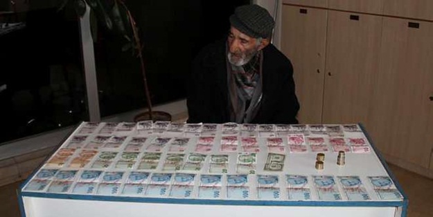 İşte dilencinin üzerinden çıkan miktar