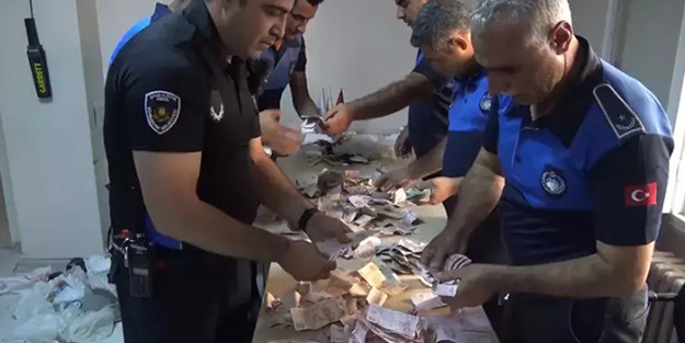 Dilencinin üzerinden çıkan para şaşırttı! 6 zabıta zar zor saydı