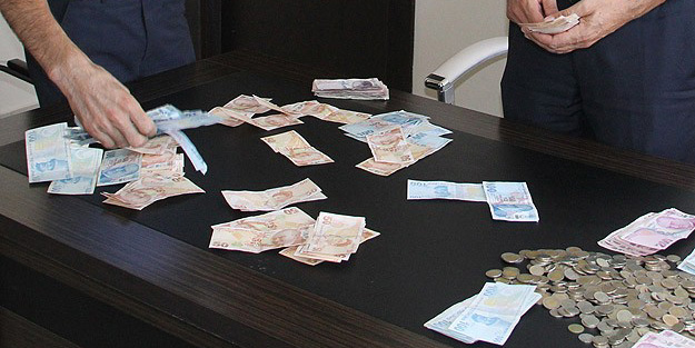 Dilencinin üzerinden çıkan para şaşırttı