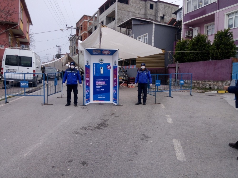 Dilovası’nda pazar giriş ve çıkışları kontrol altına alındı 