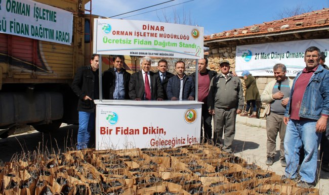 Dinar'da 23. fidan dikim etkinlği