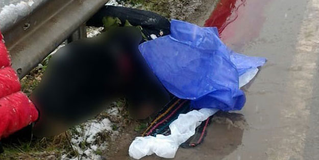 Direğe çarpan otomobilden fırlayan genç kız, feci şekilde can verdi