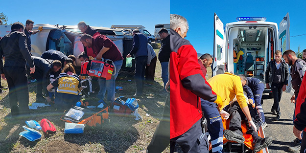 Direksiyon başında kalp krizi geçirip tarlaya uçan sürücü öldü