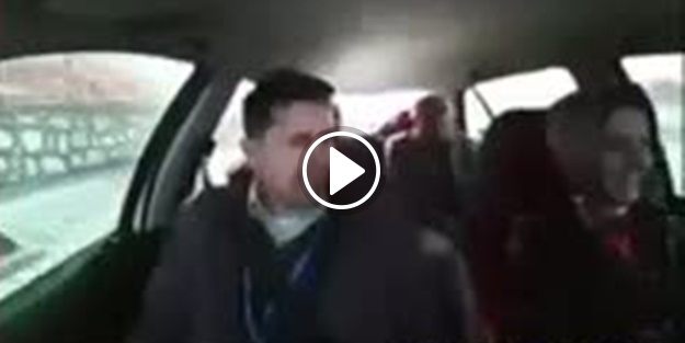 Direksiyon sınavında afallayıp kaza yaptı!