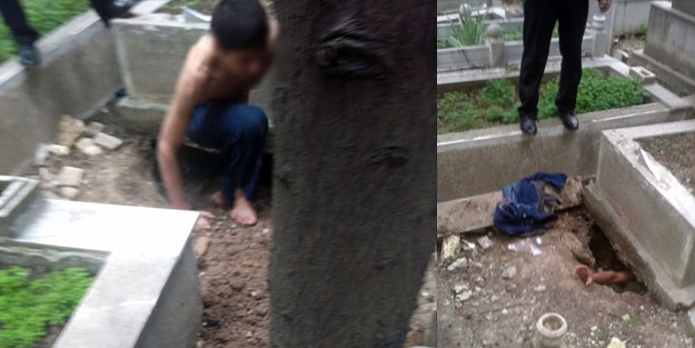 Mezarın içinden Allahuekber sesleri duydu!