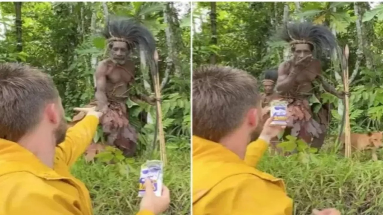 Dış dünya ile bağlantısı olmayan kabileye yaklaşan YouTuber’a bakın ne oldu