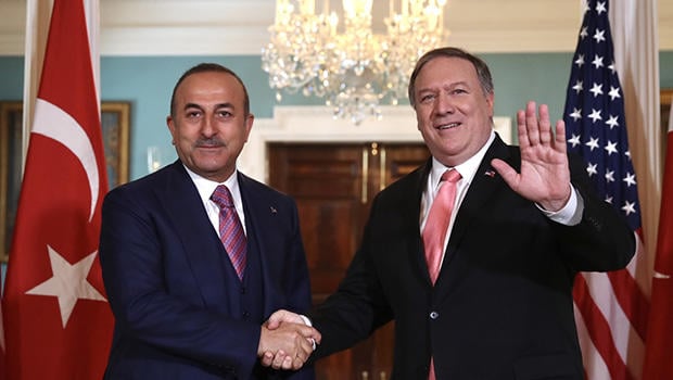Çavuşoğlu ABD'li mevkidaşı Pompeo ile görüştü