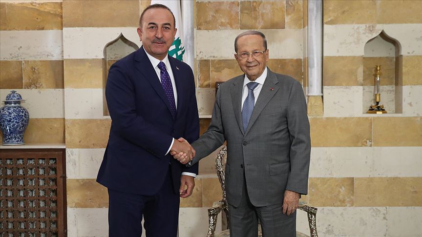Dışişleri Bakanı Çavuşoğlu Lübnan Cumhurbaşkanı ile bölgesel konuları görüştü