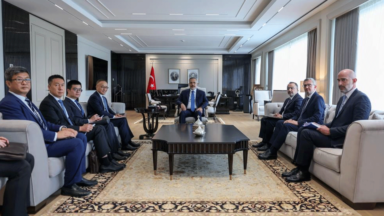 Bakan Fidan, Çinli heyeti kabul etti
