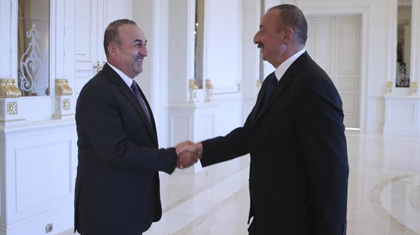 Dışişleri Bakanı Mevlüt Çavuşoğlu, Aliyev ile görüştü