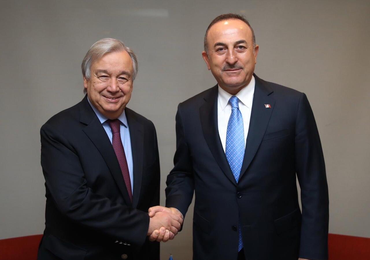 Dışişleri Bakanı Mevlüt Çavuşoğlu, Antonio Guterres ile görüştü