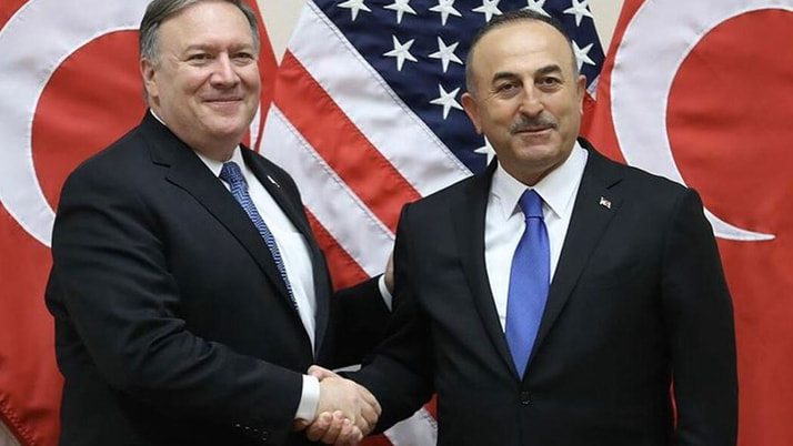 Dışişleri Bakanı Mevlüt Çavuşoğlu, Pompeo ile bir araya geldi