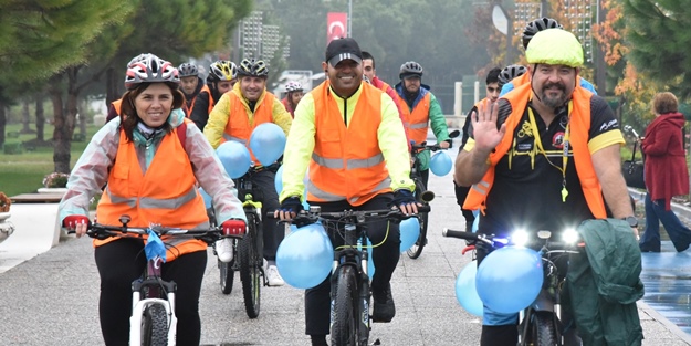 Diyabete dikkat çekmek için pedal çevirdiler