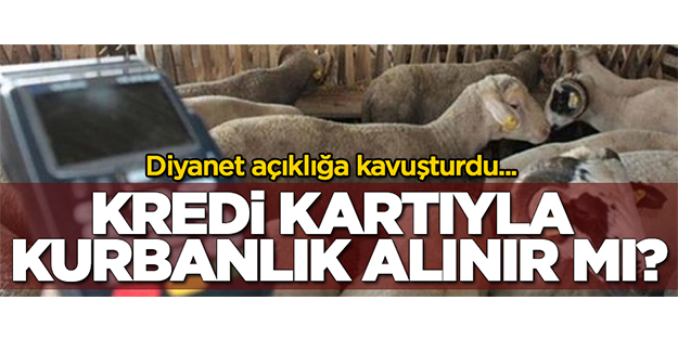 Diyanet açıklığa kavuşturdu... Kredi kartıyla kurban alınır mı?