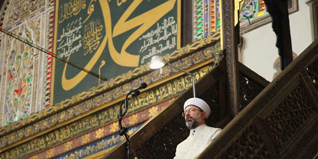 Ali Erbaş, Bursa Ulu Cami'de hutbe irad etti