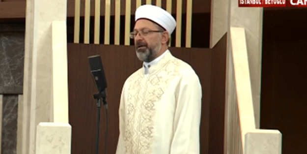 Taksim Cami ibadete açıldı! Diyanet İşleri Başkanı Ali Erbaş Cuma hutbesi verdi