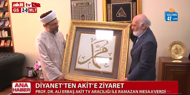 Erbaş'tan Akit'e nezaket ziyareti