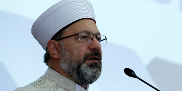 Diyanet İşleri Başkanı Ali Erbaş'tan Gazze'deki faciaya ilişkin taziye mesajı
