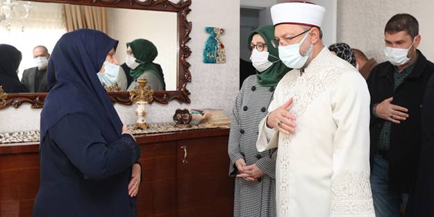 Ali Erbaş’tan Başak Cengiz’in ailesine taziye ziyareti