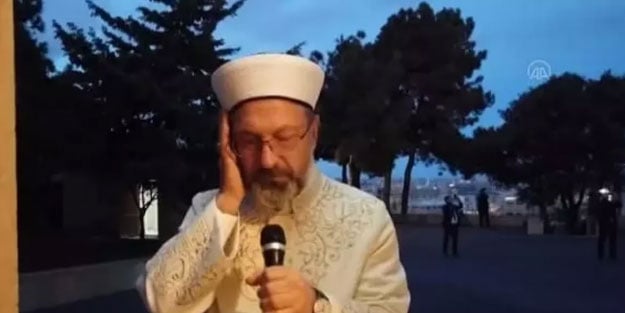 Diyanet İşleri Başkanı Erbaş, Bakü'de ezan okudu