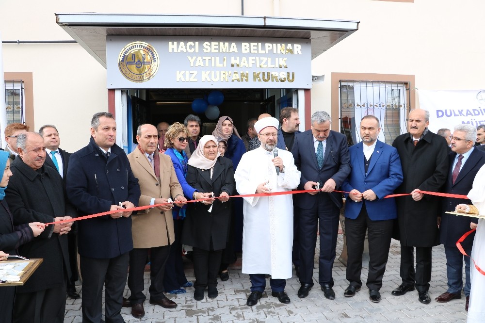 Diyanet İşleri Başkanı Erbaş, Kahramanmaraş’ta Kur’an kursu açtı 