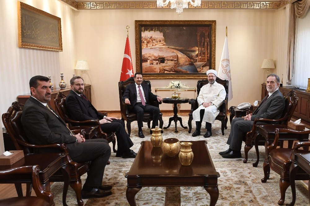 Diyanet İşleri Başkanı Erbaş, Suudi Arabistan Büyükelçisi El Khereiji’yi kabul etti 