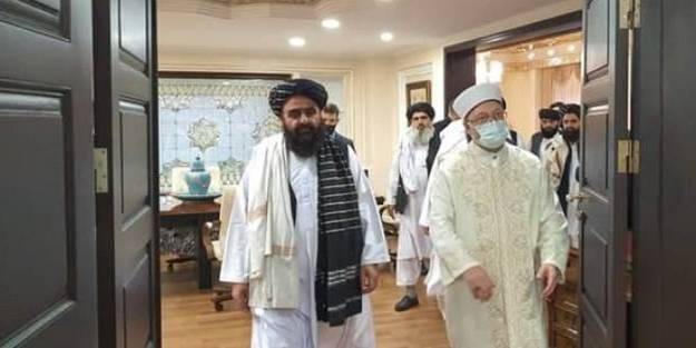 Diyanet İşleri Başkanı Erbaş, Taliban heyetini ağırladı