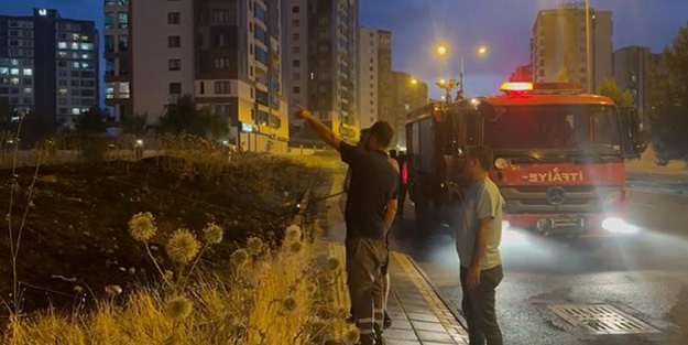 Diyarbakır merkezde 3 kişi anız yangını çıkarttı!