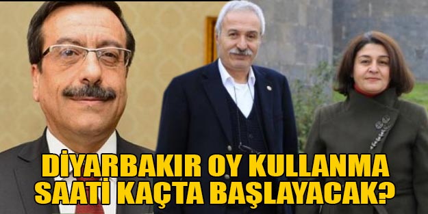 Diyarbakır oy kullanma saati 2019 Diyarbakır yerel seçim sonuçları