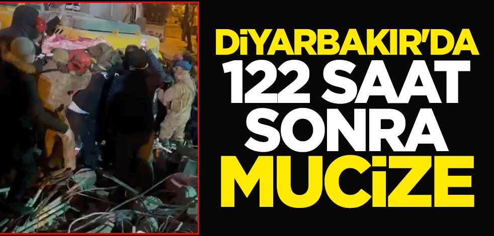 Diyarbakır'da 122 saat sonra mucize