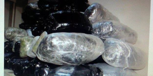 Diyarbakır'da 164 kilo esrar ele geçirildi