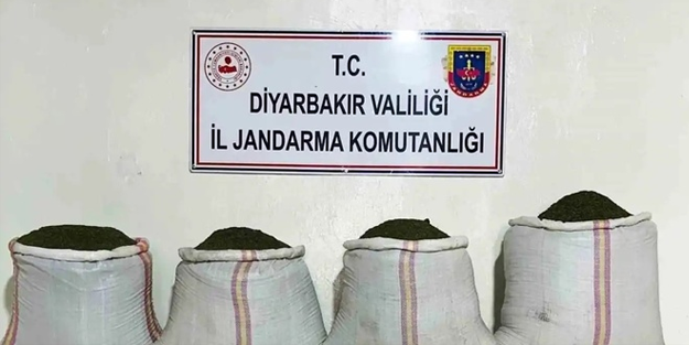 Diyarbakır'da 68 kilo esrar ele geçirildi