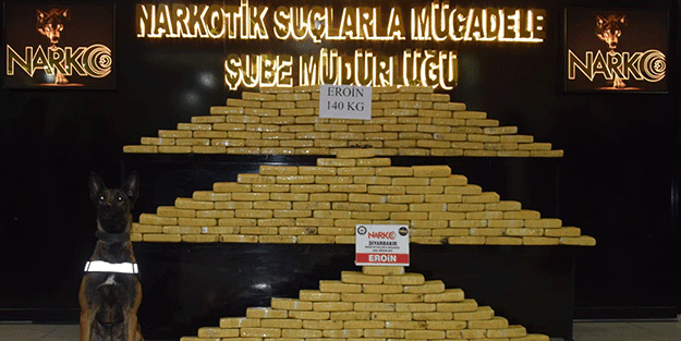Diyarbakır'da bir tırda 140 kilogram eroin ele geçirildi