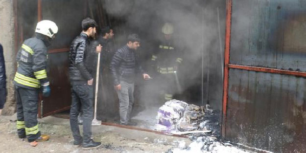 Diyarbakır'da boya deposunda korkutan yangın