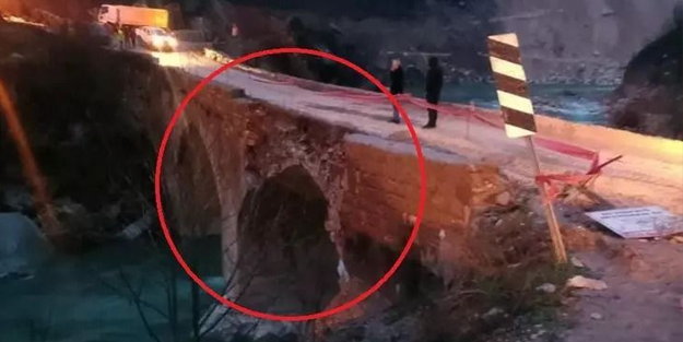 Diyarbakır'da dinamit skandalı: Tarihi köprü patlatıldı!