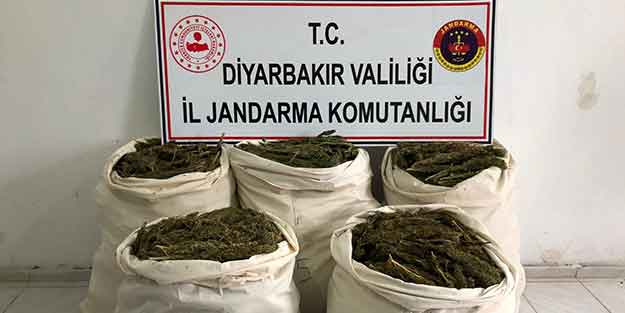 Diyarbakır'da esrar yüklerken yakalandılar